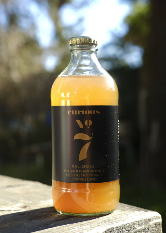Curious No 7 | Fancy Floral Champagne Cocktail